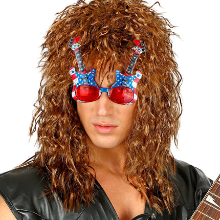 e-carnavalskleding-SYK Gitaar bril Amerika USA rock 'n roll