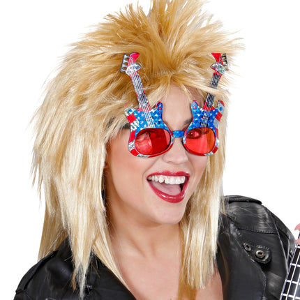 e-carnavalskleding-SYK Gitaar bril Amerika USA rock 'n roll