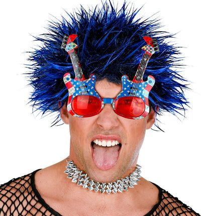 e-carnavalskleding-SYK Gitaar bril Amerika USA rock 'n roll