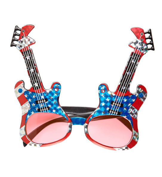 e-carnavalskleding-SYK Gitaar bril Amerika USA rock 'n roll