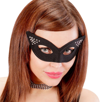 e-carnavalskleding-SYK Glamour oogmaskers met steentjes