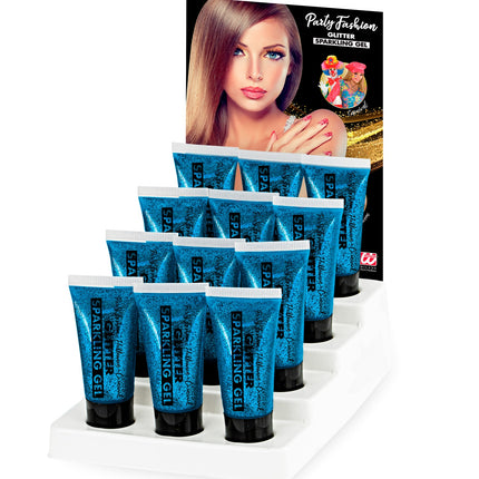 e-carnavalskleding-SYK Glitter gel Blauw 25ML