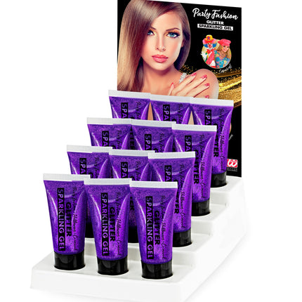 e-carnavalskleding-SYK Glitter gel Paars 25ML