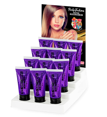 e-carnavalskleding-SYK Glitter gel Paars 25ML