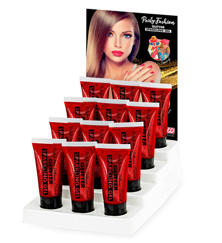 e-carnavalskleding-SYK Glitter gel Rood 25ML