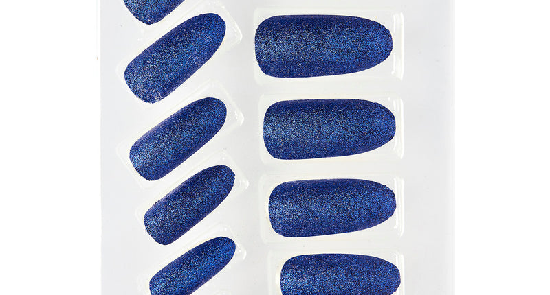 e-carnavalskleding-SYK Glitter opplaknagels blauw