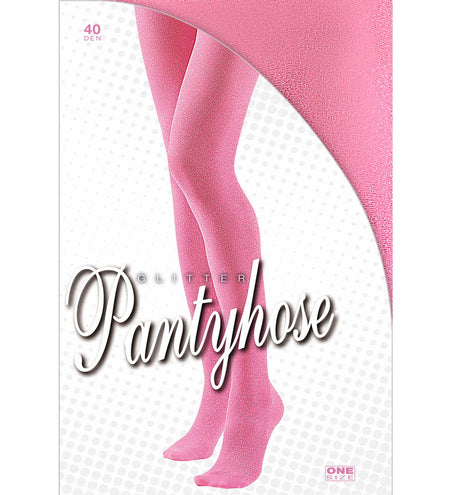 e-carnavalskleding-SYK Glitter panty roze dames