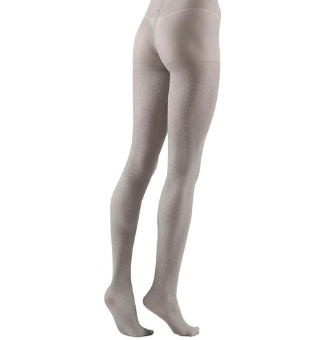 e-carnavalskleding-SYK Glitter panty zilver dames