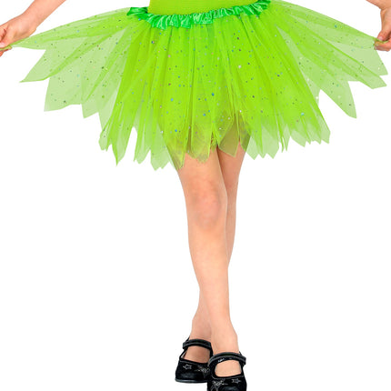 e-carnavalskleding-SYK Glitter tutu rok groen kinderen