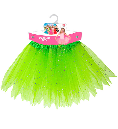 e-carnavalskleding-SYK Glitter tutu rok groen kinderen