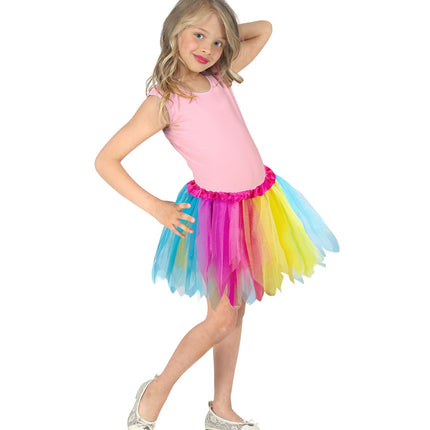 e-carnavalskleding-SYK Glitter tutu rok multi kleuren kinderen