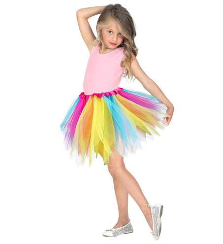 e-carnavalskleding-SYK Glitter tutu rok multi kleuren kinderen