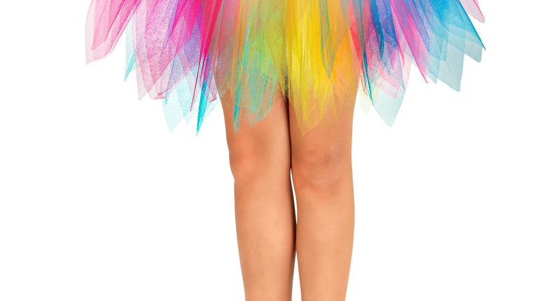 e-carnavalskleding-SYK Glitter tutu rok multi kleuren kinderen