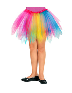 e-carnavalskleding-SYK Glitter tutu rok multi kleuren kinderen