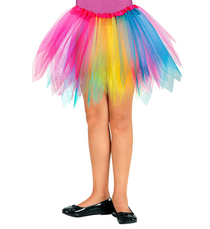 e-carnavalskleding-SYK Glitter tutu rok multi kleuren kinderen