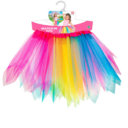 e-carnavalskleding-SYK Glitter tutu rok multi kleuren kinderen