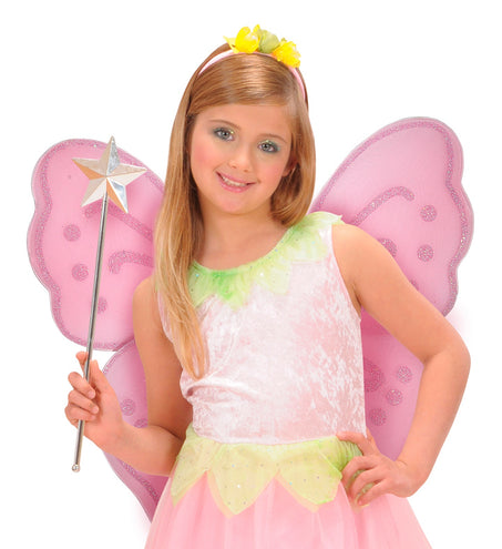 e-carnavalskleding-SYK Glitter vlindervleugels roze kinderen