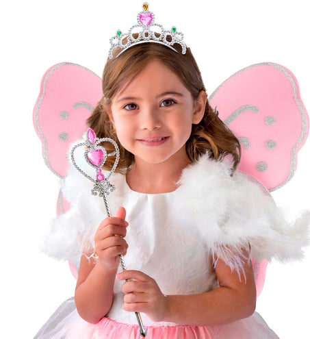 e-carnavalskleding-SYK Glitter vlindervleugels roze kinderen