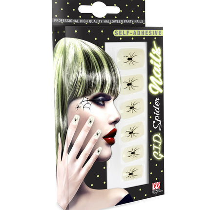 e-carnavalskleding-SYK Glow in the dark opplaknagels