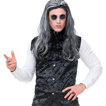e-carnavalskleding-SYK Gotisch vest met jabot heren