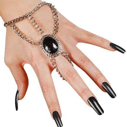 e-carnavalskleding-SYK Gotische hand parelketting