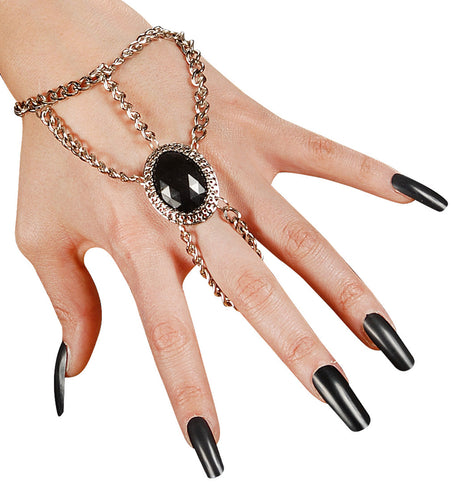 e-carnavalskleding-SYK Gotische hand parelketting