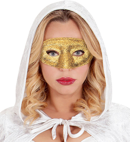 e-carnavalskleding-SYK Goud oogmasker glitters