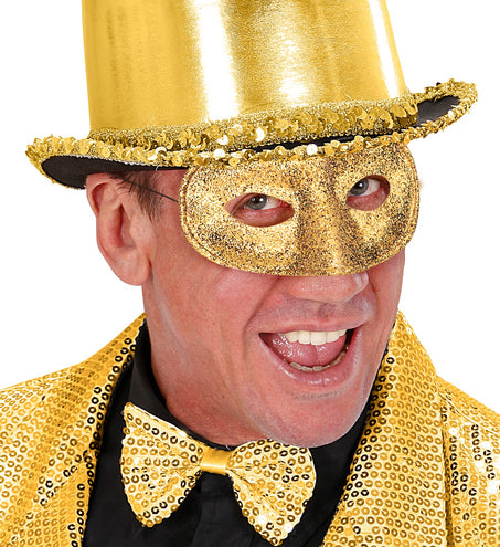 e-carnavalskleding-SYK Goud oogmasker glitters