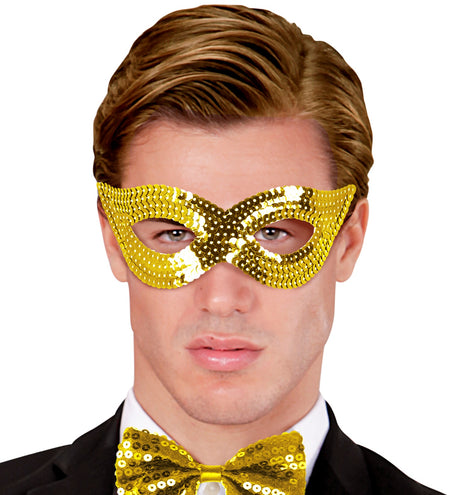 e-carnavalskleding-SYK Goud oogmasker pailletten