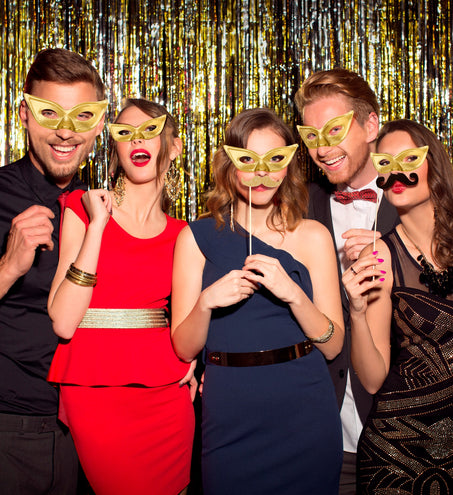 e-carnavalskleding-SYK Goud oogmasker papillon
