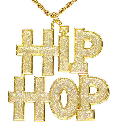 e-carnavalskleding-SYK Gouden bling bling hip hop halsketting