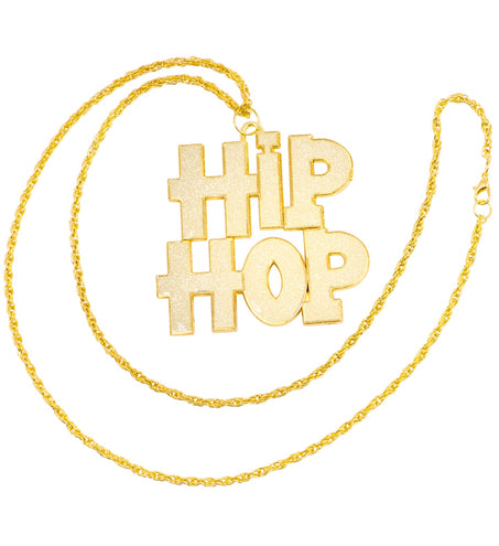 e-carnavalskleding-SYK Gouden bling bling hip hop halsketting