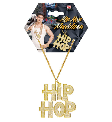 e-carnavalskleding-SYK Gouden bling bling hip hop halsketting