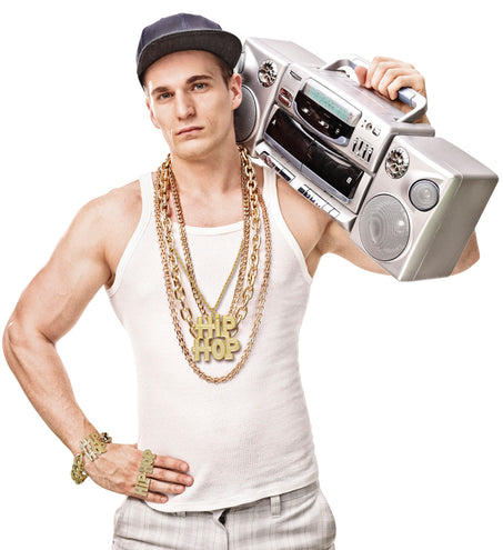 e-carnavalskleding-SYK Gouden bling bling hiphop armbandjes