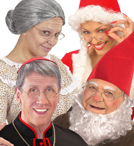 e-carnavalskleding-SYK Gouden bril sint kerstman