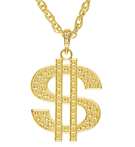 e-carnavalskleding-SYK Gouden dollarketting pooier