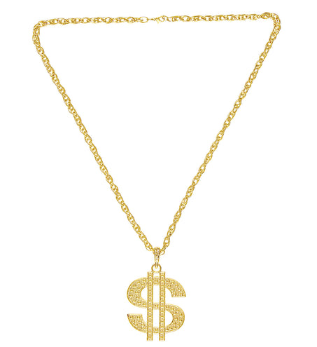 e-carnavalskleding-SYK Gouden dollarketting pooier