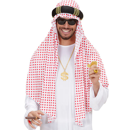 e-carnavalskleding-SYK Gouden dollarketting pooier