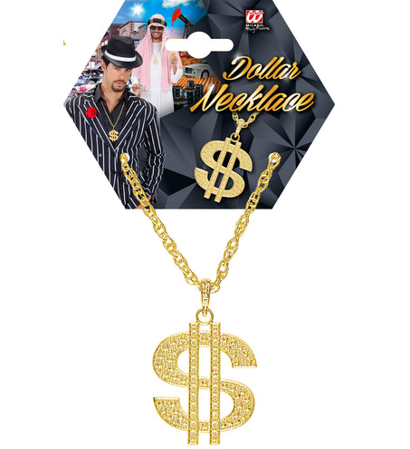 e-carnavalskleding-SYK Gouden dollarketting pooier