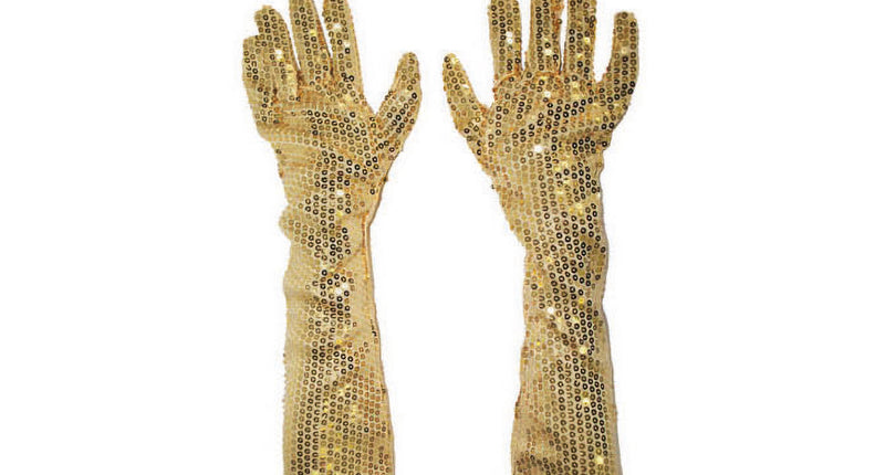 e-carnavalskleding-SYK Gouden glitter handschoenen met pailletten 45cm