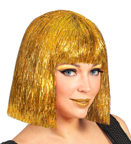 e-carnavalskleding-SYK Gouden glitter pruik Vegas