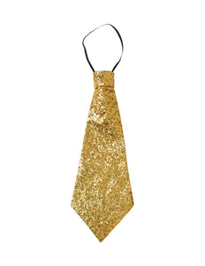 e-carnavalskleding-SYK Gouden glitter stropdas