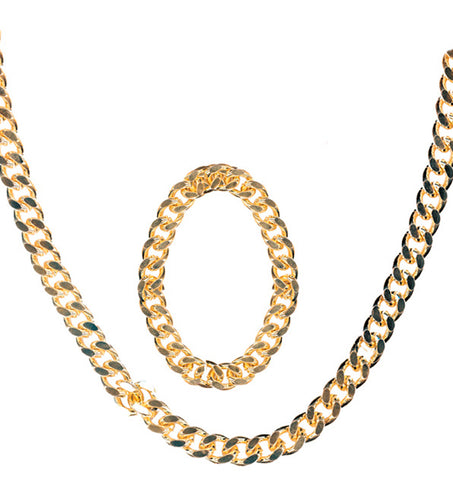 e-carnavalskleding-SYK Gouden ketting nep goud rapper