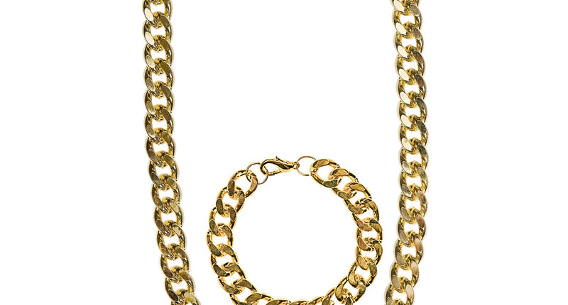 e-carnavalskleding-SYK Gouden ketting nep goud rapper