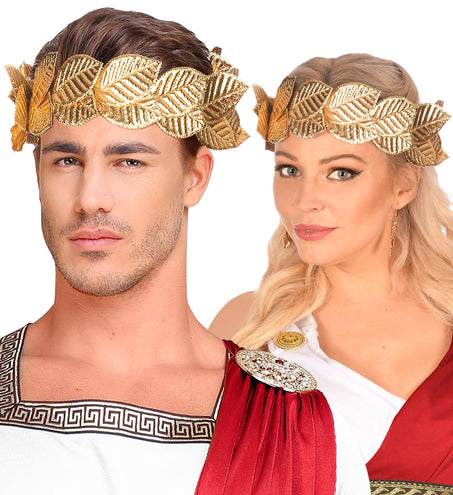 e-carnavalskleding-SYK Gouden kroon laurierbladeren