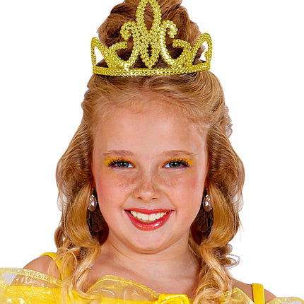 e-carnavalskleding-SYK Gouden kroontje glitters Jill