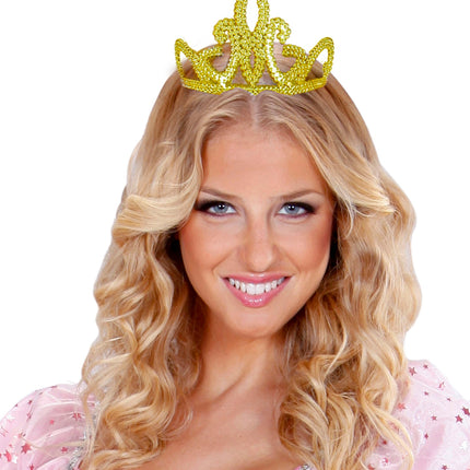 e-carnavalskleding-SYK Gouden kroontje glitters Jill