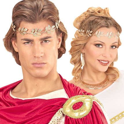e-carnavalskleding-SYK Gouden laurierblad kroon