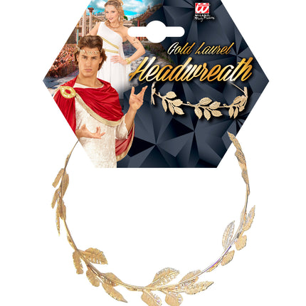 e-carnavalskleding-SYK Gouden laurierblad kroon