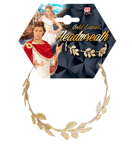 e-carnavalskleding-SYK Gouden laurierblad kroon